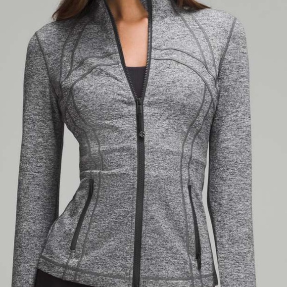 Heather gray Lululemon Align Jacket - Picture 1 of 4